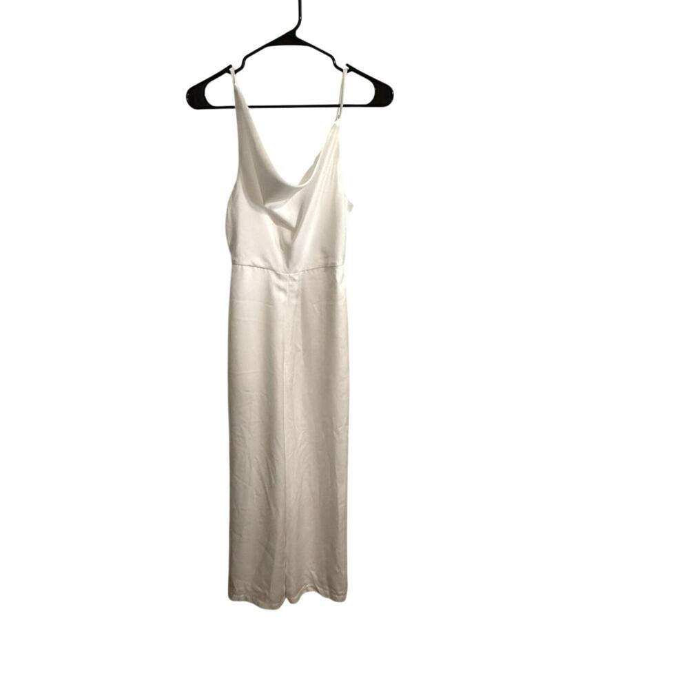 Labera Vietnam Silky White Sleeveless Jumpsuit - Women's Small/Medium